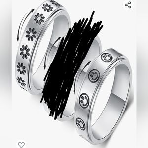 2 Fidget Spinner Rings size 10